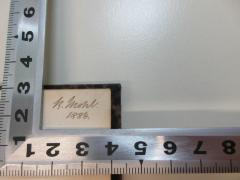 - (Mohl, K.), Von Hand: Autogramm, Datum; 'K. Mohl 
1884.'. 