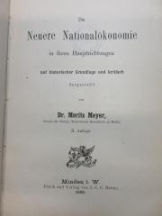 
1 D 163&lt;3&gt; : Die neuere Nationaloekonomie in ihren Hauptrichtungen auf historischer Grundlage und kritisch dargestellt (1882)