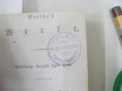 - (Volksbibliothek Friedrichshagen), Stempel: Name, Ortsangabe, Berufsangabe/Titel/Branche; 'Volks-Bibliothek Friedrichshagen'.  (Prototyp)
