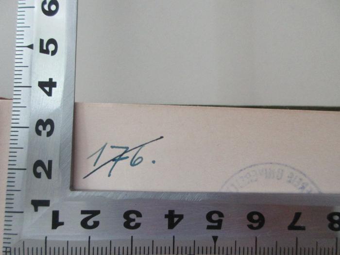1 D 16&lt;5&gt; : Die Arbeiterfrage : eine Einführung (1908);-, Von Hand: Nummer; '176.'