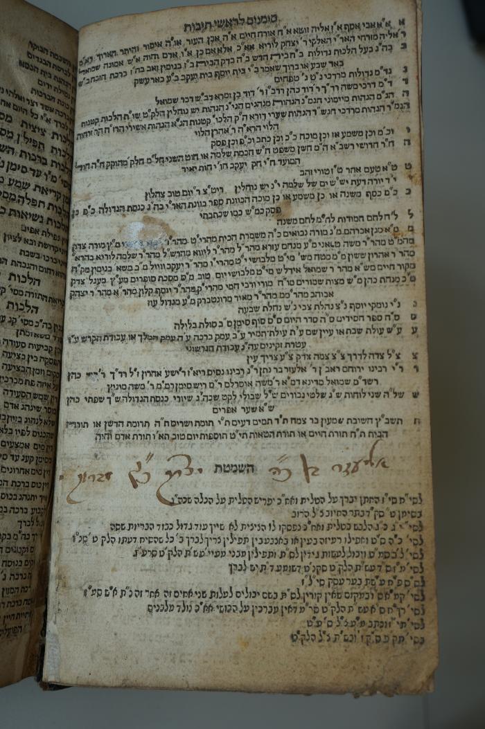 Asch1690 : שלחן ערוך מטור אורח חיים

 ([1791]);- (Lovshṭein, Eliʿezer ;Lovshṭein, Eliʿezer ;Lovshṭein, Eiziḳ ), Von Hand: Autogramm; 'אליעזר בן כ׳׳ה יצחק כ׳׳ץ מברון יי '. 