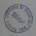 G45 / 1897 (Evangelisch-Lutherischer Zentralverein für Mission unter Israel), Stempel: Name, Ortsangabe; 'Bibliothek
Zentralverein für Mission unter Israel
Leipzig'.  (Prototyp)