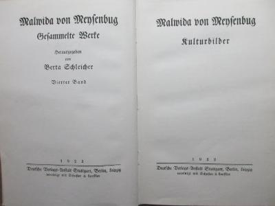 
1 D 221-4 : Kulturbilder (1922)