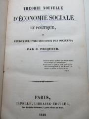 
1 D 246 : Théorie nouvelle d'économie sociale et politique, ou études sur l'organisation des sociétés (1842)