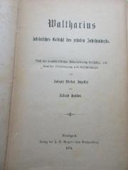 9 K 42 : Waltharius : lateinisches Gedicht des zehnten Jahrhunderts (1874)