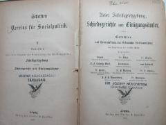 3 ZA 451-2 : Ueber Fabrikgesetzgebung, Schiedsgerichte und Einigungsämter : Gutachten auf Veranlassung der Eisenacher Versammlung zur Besprechung der socialen Frage (1873)