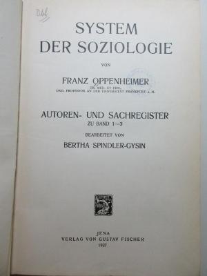 
1 D 278-1/3,Reg. : Autoren- und Sachregister zu Band 1 - 3 (1927)