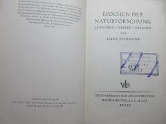 38/80/41264(6) : Epochen der Naturforschung : Leonardo, Kepler, Faraday (1930)