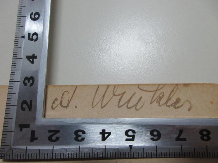 1 D 88 : Der Wohlstand für Alle : ("La conquete du pain") (1906);- (Winkler, A.), Von Hand: Autogramm; 'A. Winkler'. 