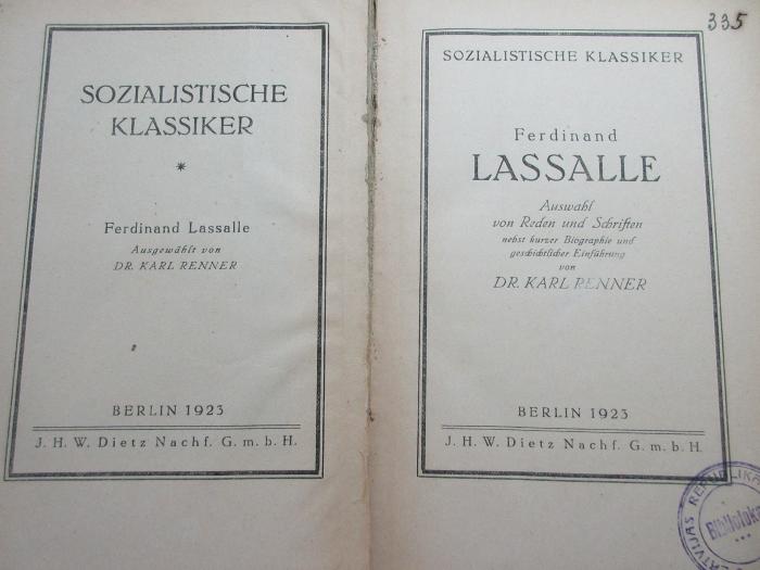 
88/80/40242(0) : Auswahl von Reden und Schriften : nebst kurzer Biographie und geschichtlicher Einführung (1923)
