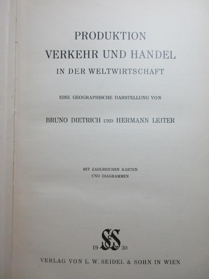 18/80/41520(6) : Produktion, Verkehr und Handel : eine geographische Darstellung (1930)