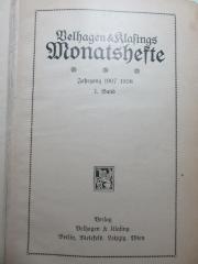 unbekannt : Velhagen &amp; Klasings Monatshefte (1907/1908)