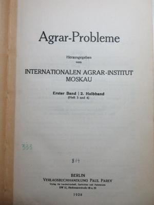
38/80/44011(1)-1,2,1 : Agrar-Probleme (1928)