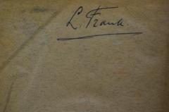 - (Franḳ, Leiv Yuda), Von Hand: Autogramm; 'L. Frank.'. 