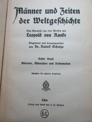 
1 E 29&lt;6&gt;-1 : Altertum, Mittelalter und Reformation (1917)