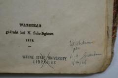 - (Wayne State University Libraries;Greenbaum, A. A. ), Stempel: Name, Ortsangabe, Besitzwechsel: ungültig; 'Wayne State University
Libraries'. 