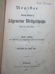 1 E 17&lt;2&gt;-Reg. 1/4 : Geschichte der alten Zeit (1883)