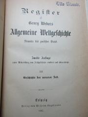 
1 E 17&lt;2&gt;-Reg. 9/12 : Geschichte der neueren Zeit (1887)