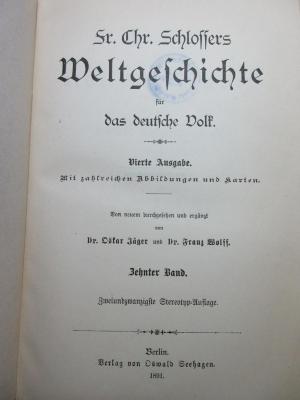 1 E 5&lt;4&gt;-10 : Geschichte der neueren Zeit (1891)