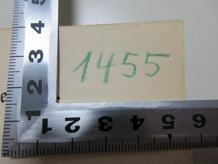 1 F 108<b> : Ereignisse und Gestalten aus den Jahren 1878 - 1918 (1922)</b>;-, Von Hand: Nummer; '1455'