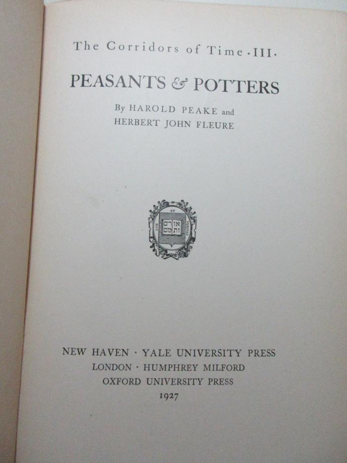 
1 E 79-3 : Peasants &amp; Potters (1927)