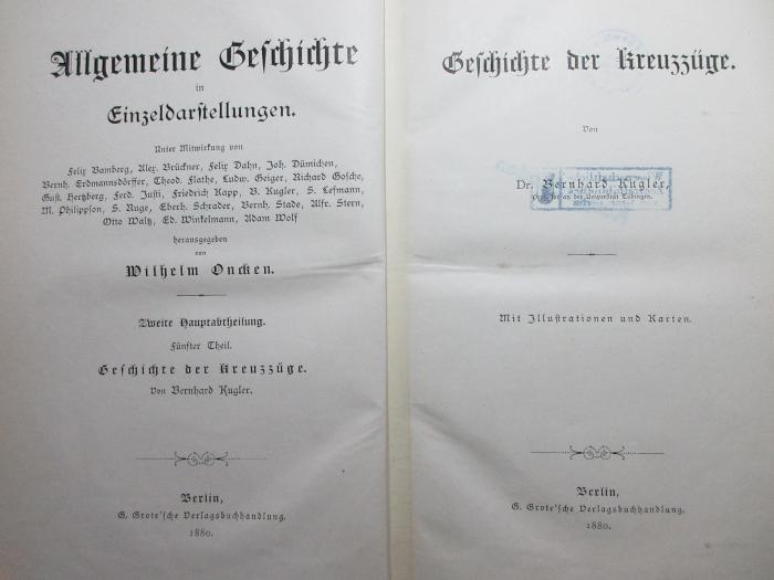 1 E 35<a>-2,5 : Geschichte der Kreuzzüge (1880)</a>