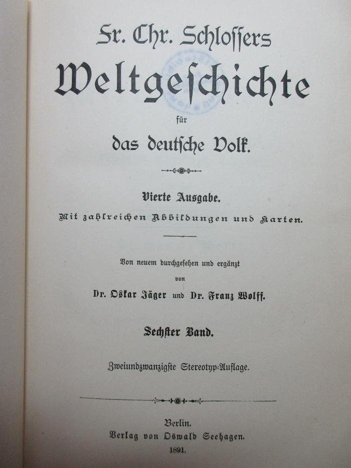 
1 E 5&lt;4&gt;-6 : Geschichte des Mittelalters (1891)