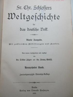 
1 E 5&lt;4&gt;-19 : Vollständige Namen- und Sachregeln : mit den Regententafel der wichtigsten Länder (1891)