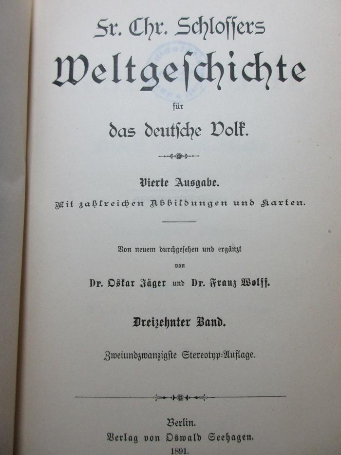 
1 E 5&lt;4&gt;-13 : Geschichte der neueren Zeit (1891)