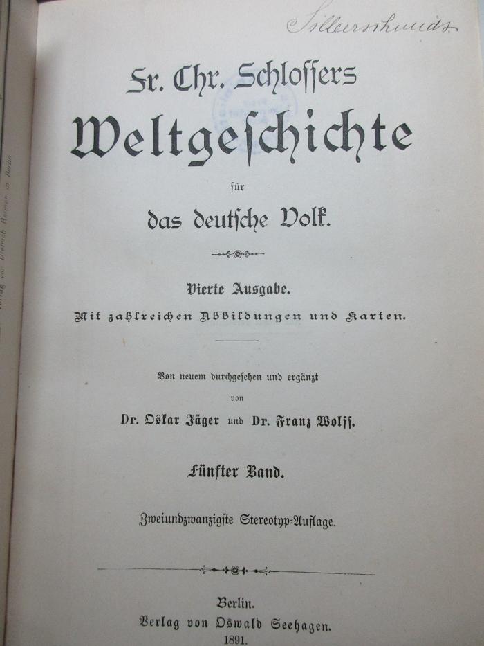 1 E 5&lt;4&gt;-5 : Geschichte des Mittelalters (1891)