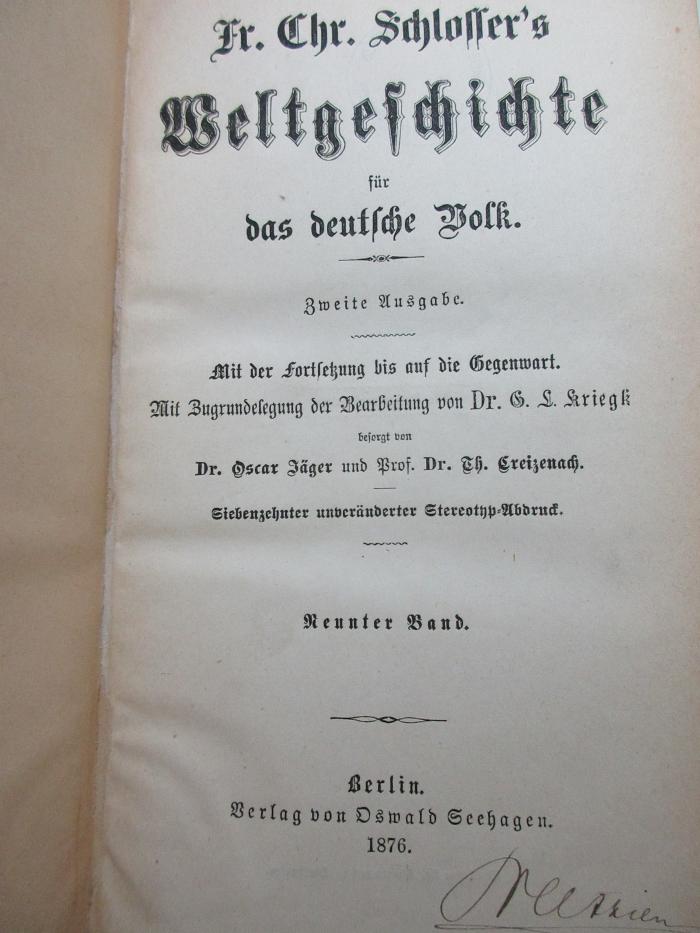 
1 E 5&lt;2*&gt;-9 : Geschichte der neueren Zeit (1876)