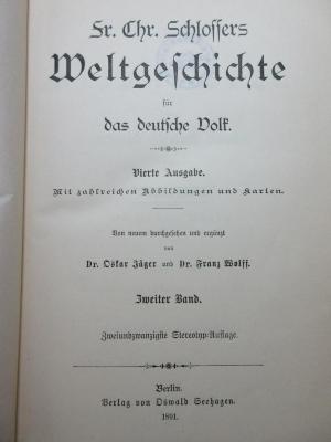 1 E 5&lt;4&gt;-2 : Geschichte der alten Welt (1891)