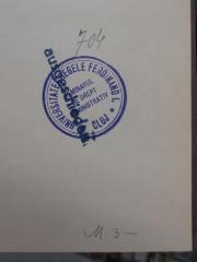 - (Universitatea Regele Ferdinand I. Cluj), Von Hand: Signatur; '704'. 