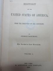 
1 F 189&lt;*&gt;-1 : History of the United States of America : from the discovery of the continent (to the establishment of the constitution in 1789) (1888)