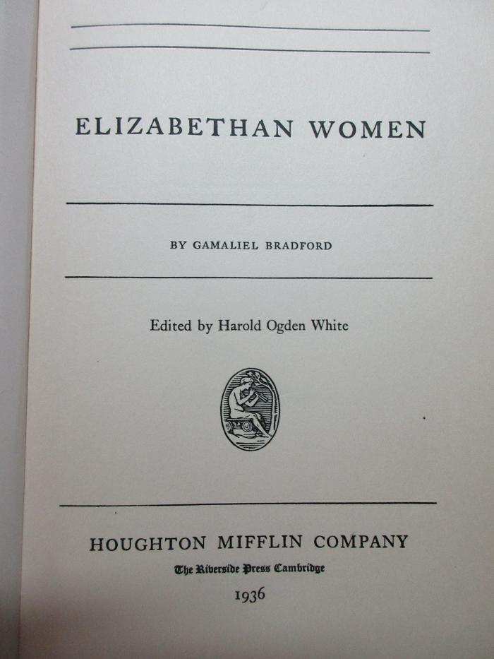 1 F 212 : Elizabethan women (1936)