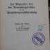 Co 504: Der Allgemeine Teil des Verwaltungsrechtes und die Verwaltungsrechtsprechung : Entwurf eines Gesetzes (1940)