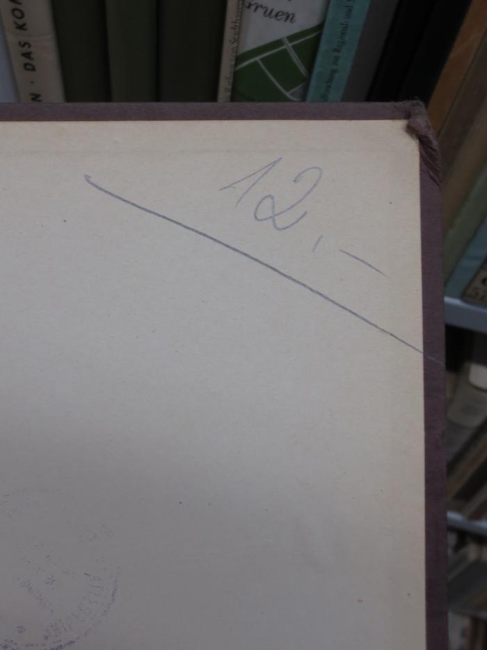 Co 504: Der Allgemeine Teil des Verwaltungsrechtes und die Verwaltungsrechtsprechung : Entwurf eines Gesetzes (1940);- (unbekannt), Von Hand: Preis; '12.-'. 