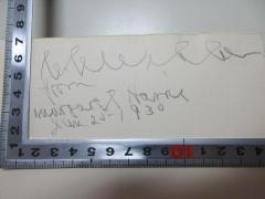 - (Harrie, Margaret), Von Hand: Datum, Widmung; '[?]
from
Margaret Harrie[?]
Jan 25-1930'. 