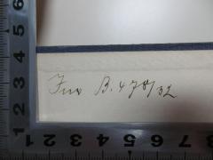 - (Deutsches Generalkonsulat in Danzig), Von Hand: Exemplarnummer; 'Inv. B. 748/32'. 