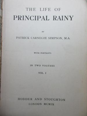 1 F 225-1 : The life of Principal Rainy (1909)