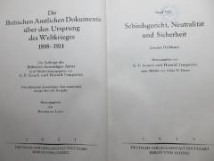 1 F 274-8,2 : Schiedsgericht, Neutralität und Sicherheit (1933)