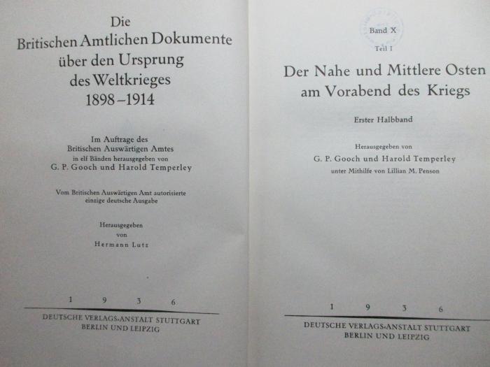 
1 F 274-10,1,1 : Der Nahe und Mittlere Osten am Vorabend des Krieges (1936)