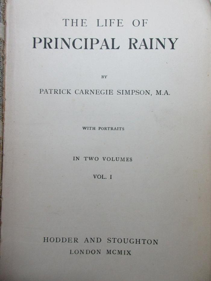 1 F 225-1 : The life of Principal Rainy (1909)