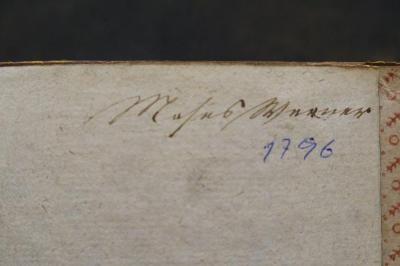 26A.000082 : מחזזור : עם כוונת הפייטן : של ימים ראשונים דפסח

 (1793);- (Werner, Moses), Von Hand: Autogramm; 'Moses Werner
'. ;- (unbekannt), Von Hand: Nummer; '1796'. 
