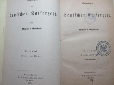 
1 F 97-4 : Staufer und Welfen (1875)
