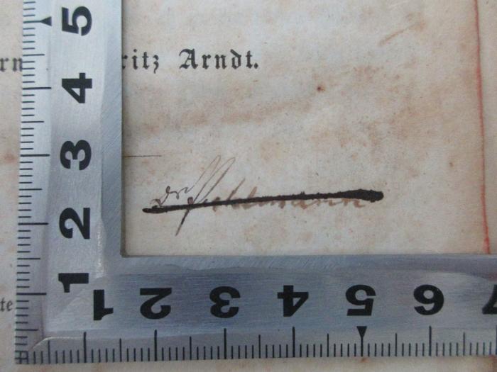 -, Von Hand: Autogramm; '[?]mann';
1 F 80&lt;3&gt; : Erinnerungen aus dem äußeren Leben (1842)