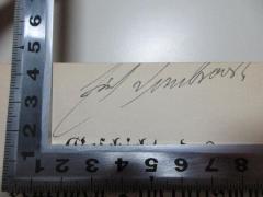 - (Dembarth, Erich), Von Hand: Autogramm; 'Erich Dembarth'. 