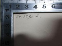 - (Leibniz-Gymnasium (Berlin)), Von Hand: Inventar-/ Zugangsnummer; 'Nr. 2870h.'. 