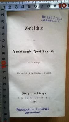 N12/100685776726 : Gedichte (1848)