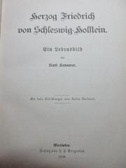 1 F 53 : Herzog Friedrich von Schleswig-Holstein : ein Lebensbild (1900)